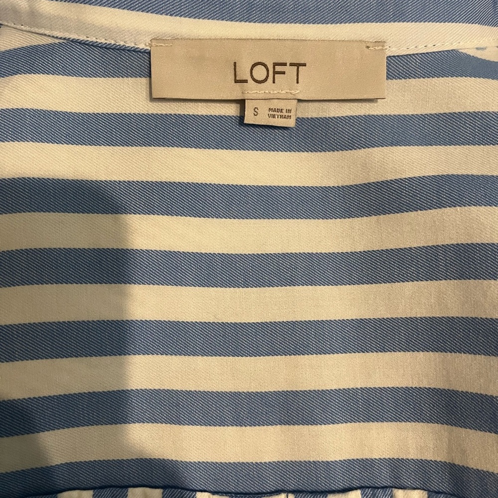 LOFT Striped Oversized Shirt - Picture 3 of 5